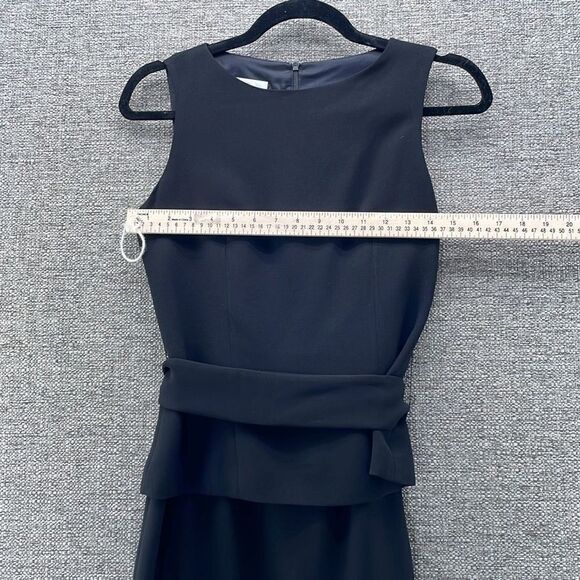 Talbots Dress Womans 2P Black Sheath Dress Accentuates Waist - Picture 3 of 10